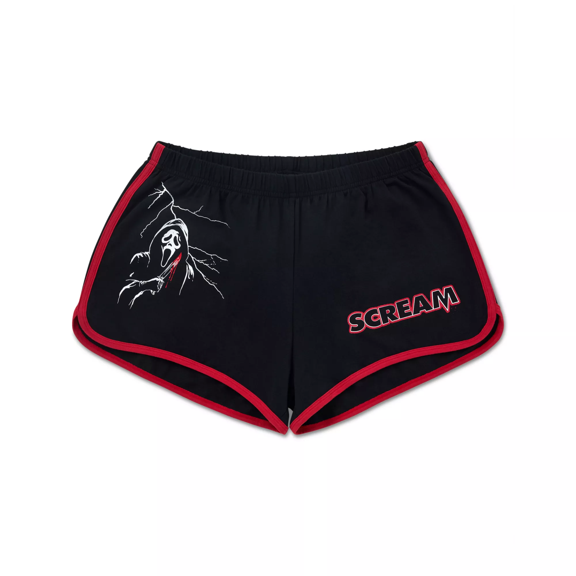 Ghost Face x Scream Dolphin Shorts at Spencer's