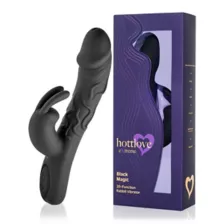 Black Magic Rabbit Vibrator - Hott Love Extreme at Spencer's