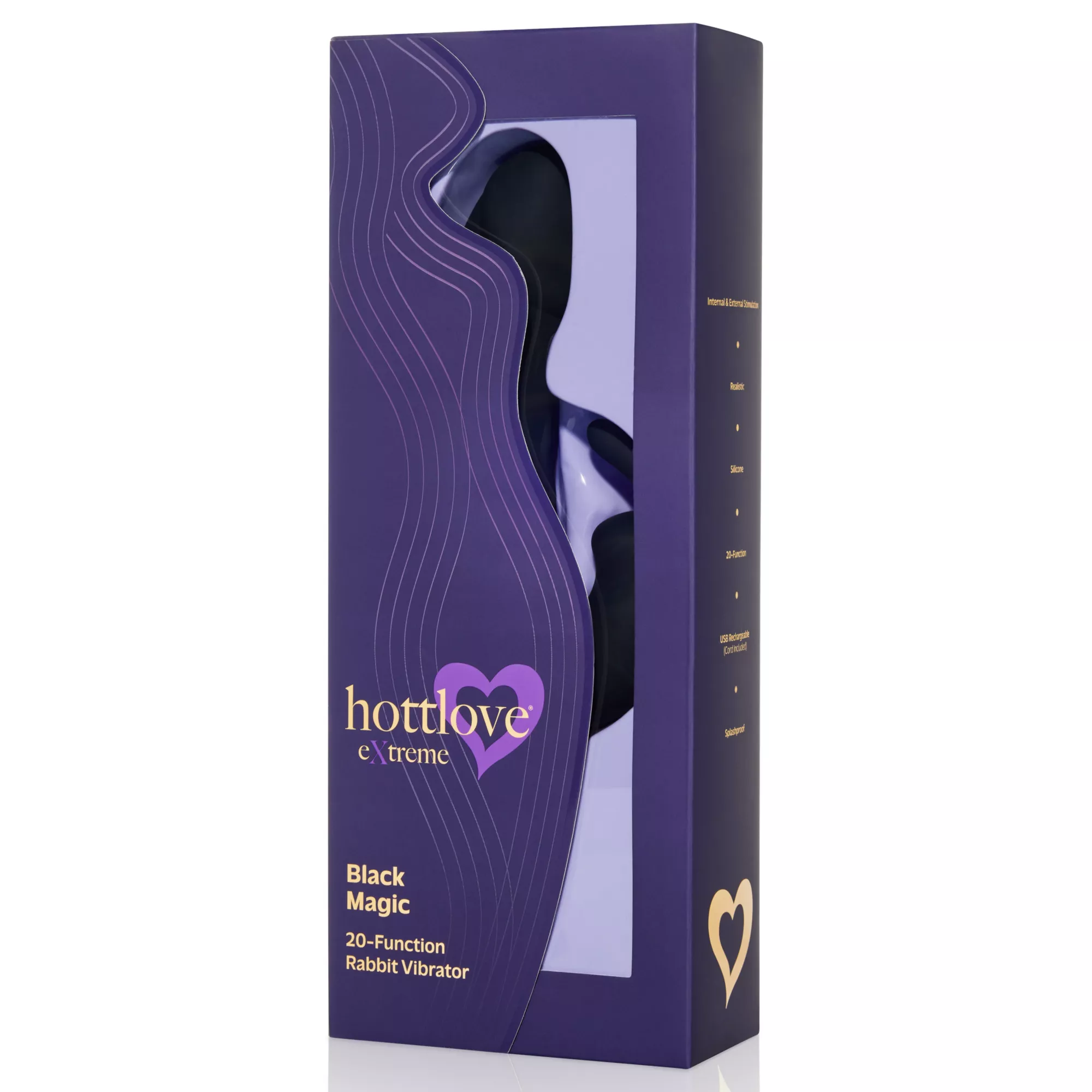 Black Magic Rabbit Vibrator - Hott Love Extreme at Spencer's