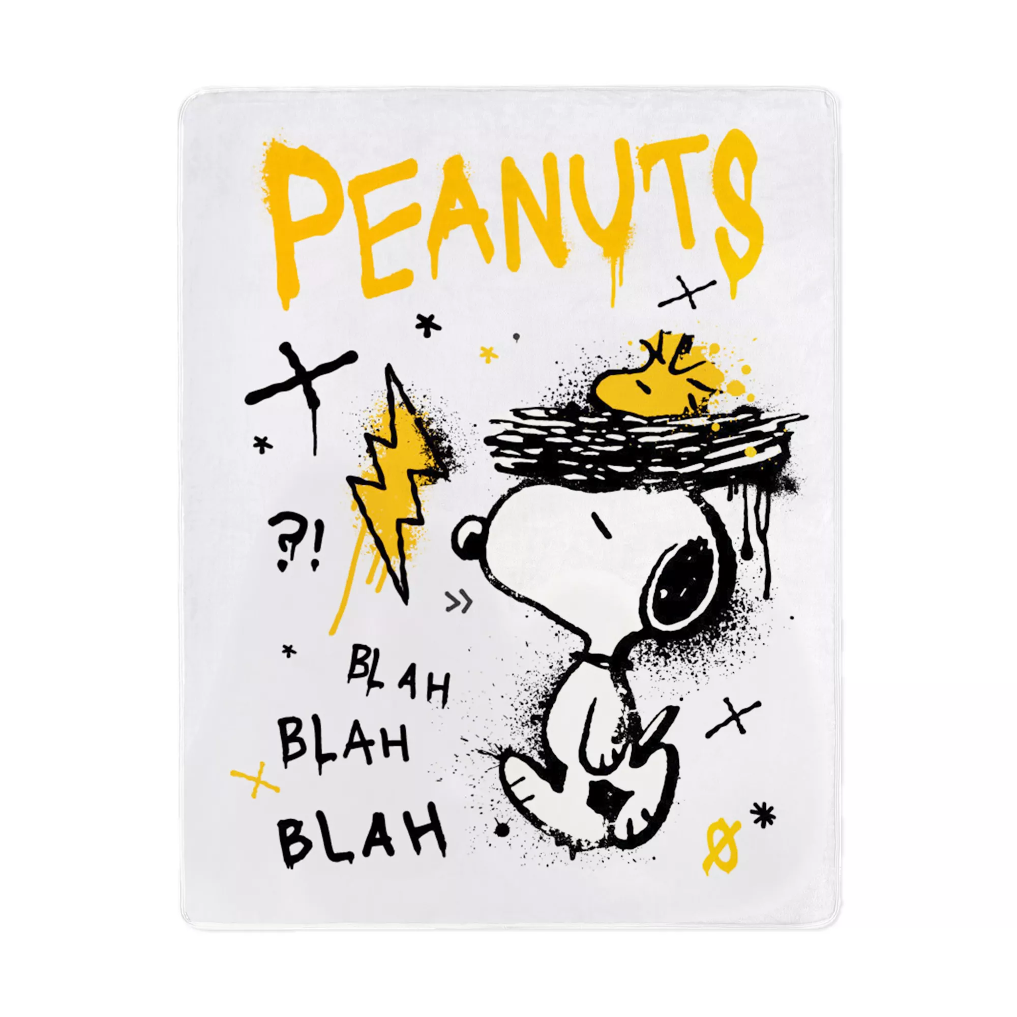 Peanuts Snoopy Graffiti Fleece Blanket at Spencer's