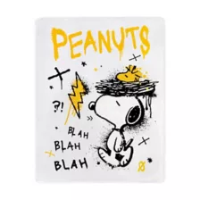 Peanuts Snoopy Graffiti Fleece Blanket at Spencer's