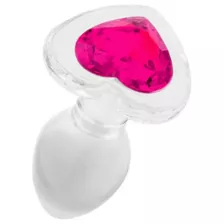 Queen of Hearts Glass Butt Plug - Hott Love at Spencer's