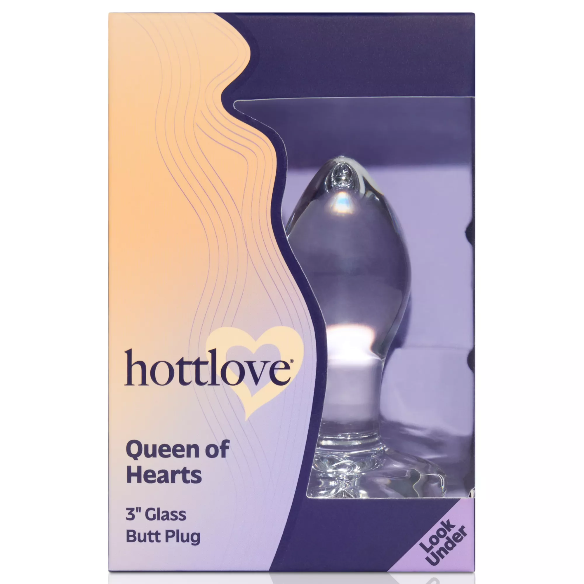 Queen of Hearts Glass Butt Plug - Hott Love at Spencer's