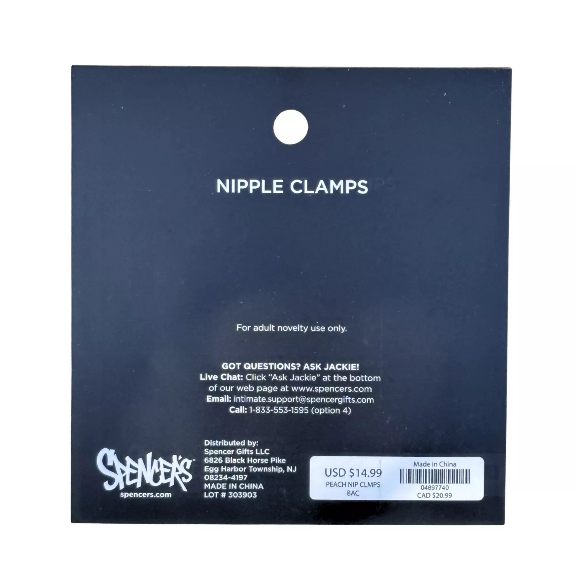 Peach Bell Nipple Clamps - Pleasure Bound