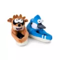 Regular Show Mordecai and Rigby Plush Slippers at Spencer's