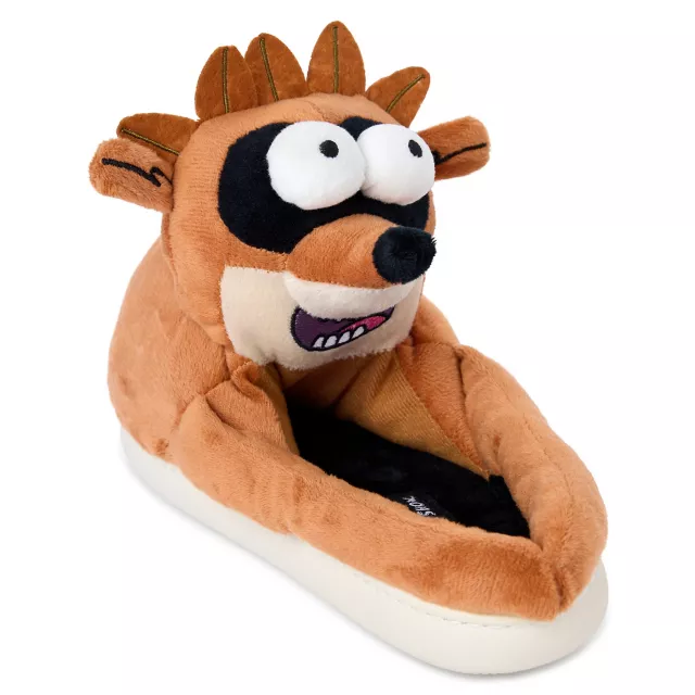 Regular Show Mordecai and Rigby Plush Slippers at Spencer's