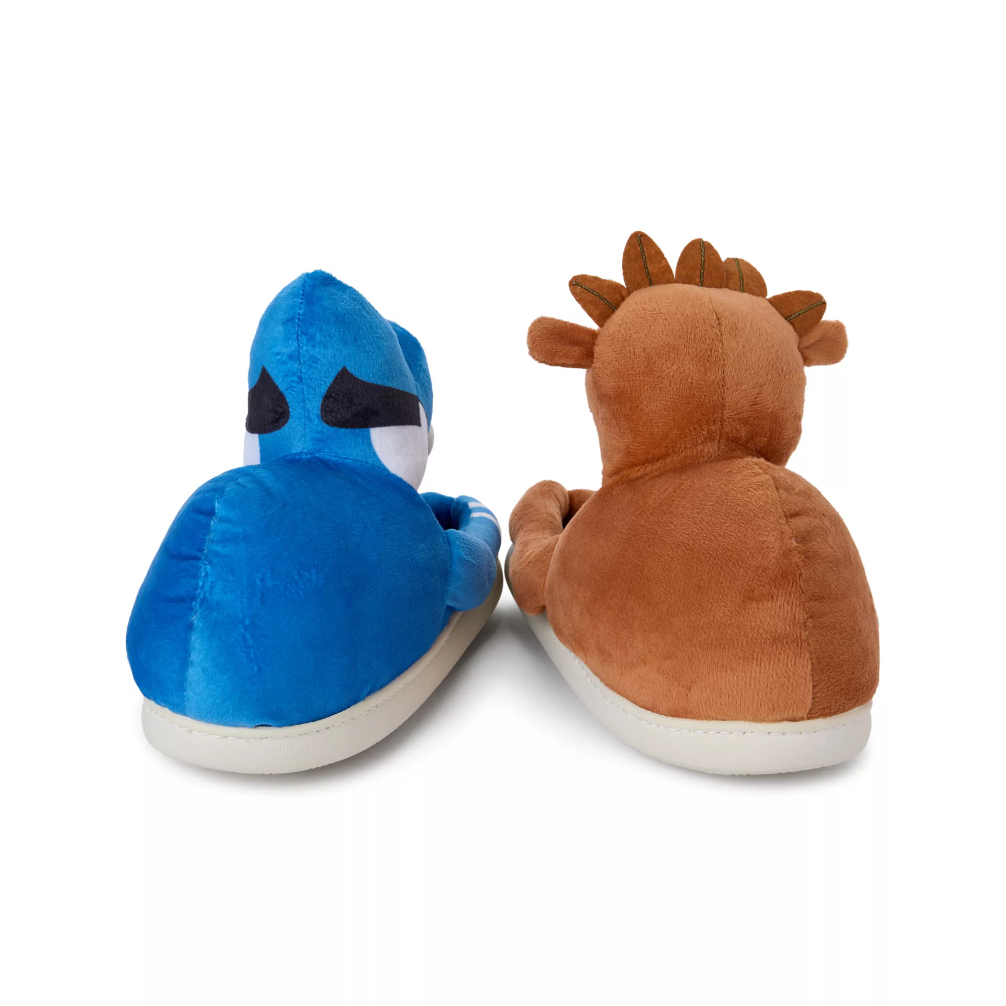 Regular Show Mordecai and Rigby Plush Slippers at Spencer's