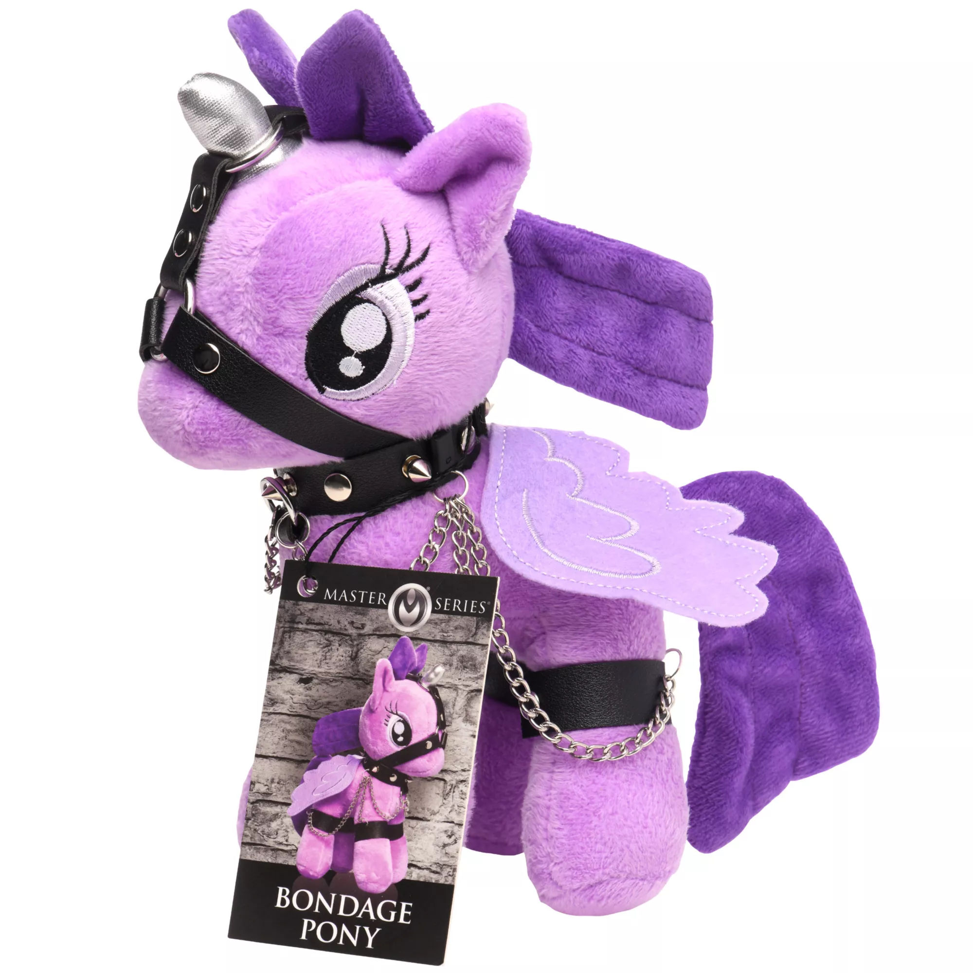 Purple Bondage Pony Plush at Spencer's