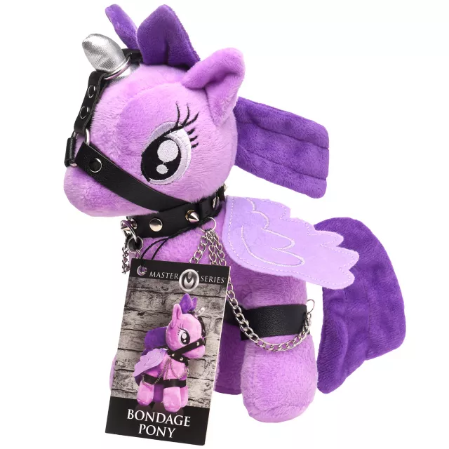 Purple Bondage Pony Plush at Spencer's