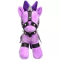 Purple Bondage Pony Plush at Spencer's