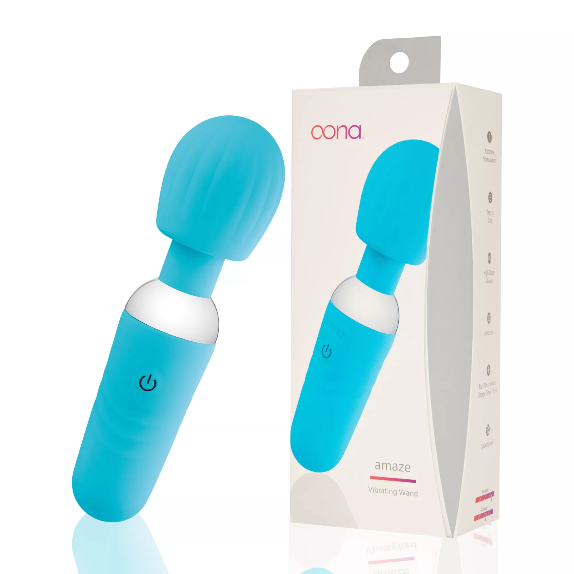 Oona Amaze Vibrating Wand Massager at Spencer's