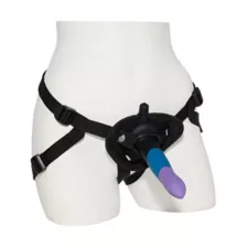 Full Command 7 Inch Strap On Harness with Bullet Vibrator - Hott Love Extreme at Spencer's