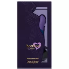 Full Command 7 Inch Strap On Harness with Bullet Vibrator - Hott Love Extreme at Spencer's