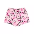 Art Was Here Pink Plush Lounge Shorts - Terrifier at Spencer's