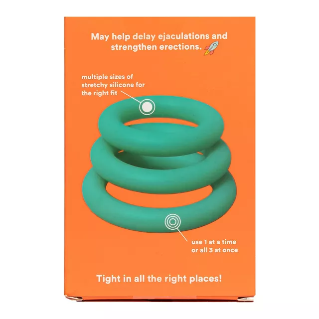 Multi-Pack Hello Cake Cock Rings - 3 Pack at Spencer's