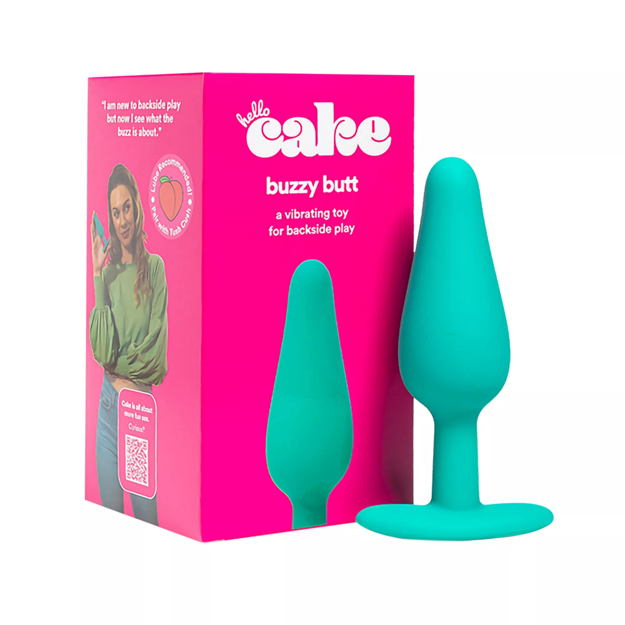 Hello Cake Buzzy Butt Vibrating Butt Plug - 4.8 Inch at Spencer's