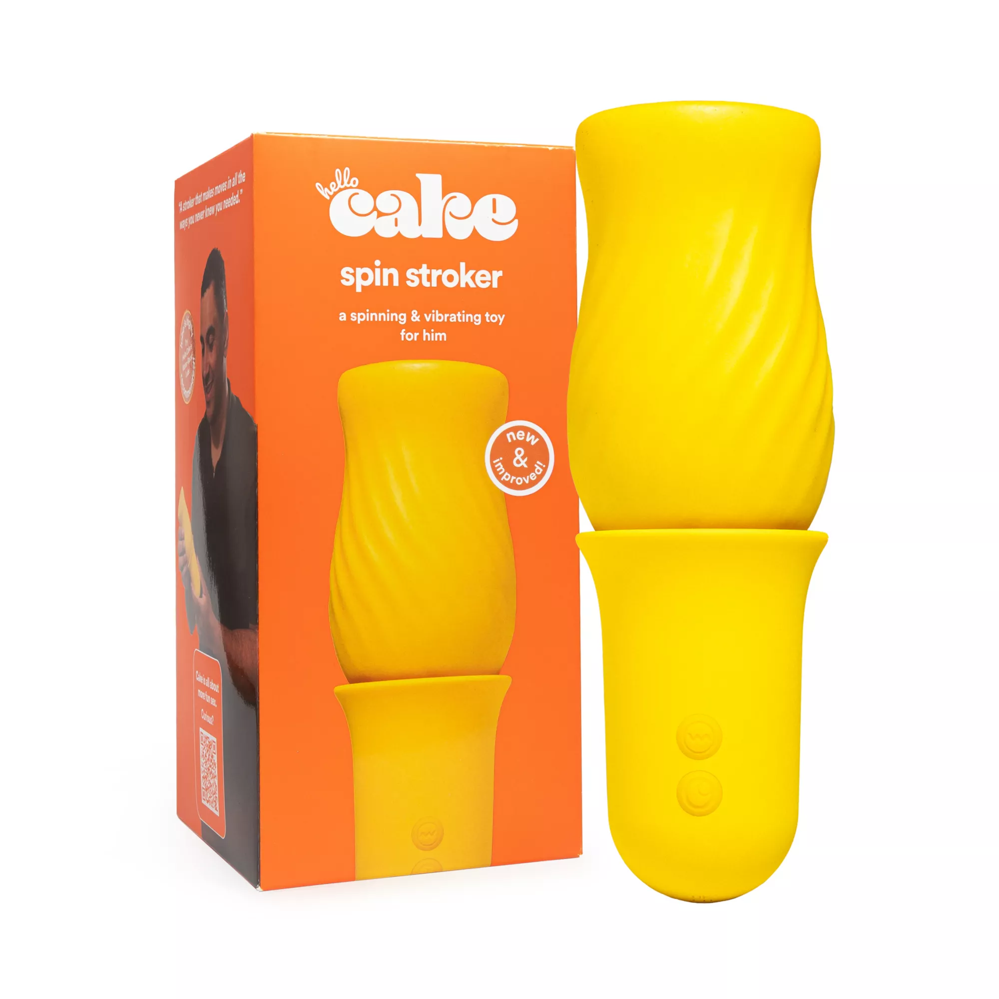 Hello Cake Spinning & Vibrating Stroker