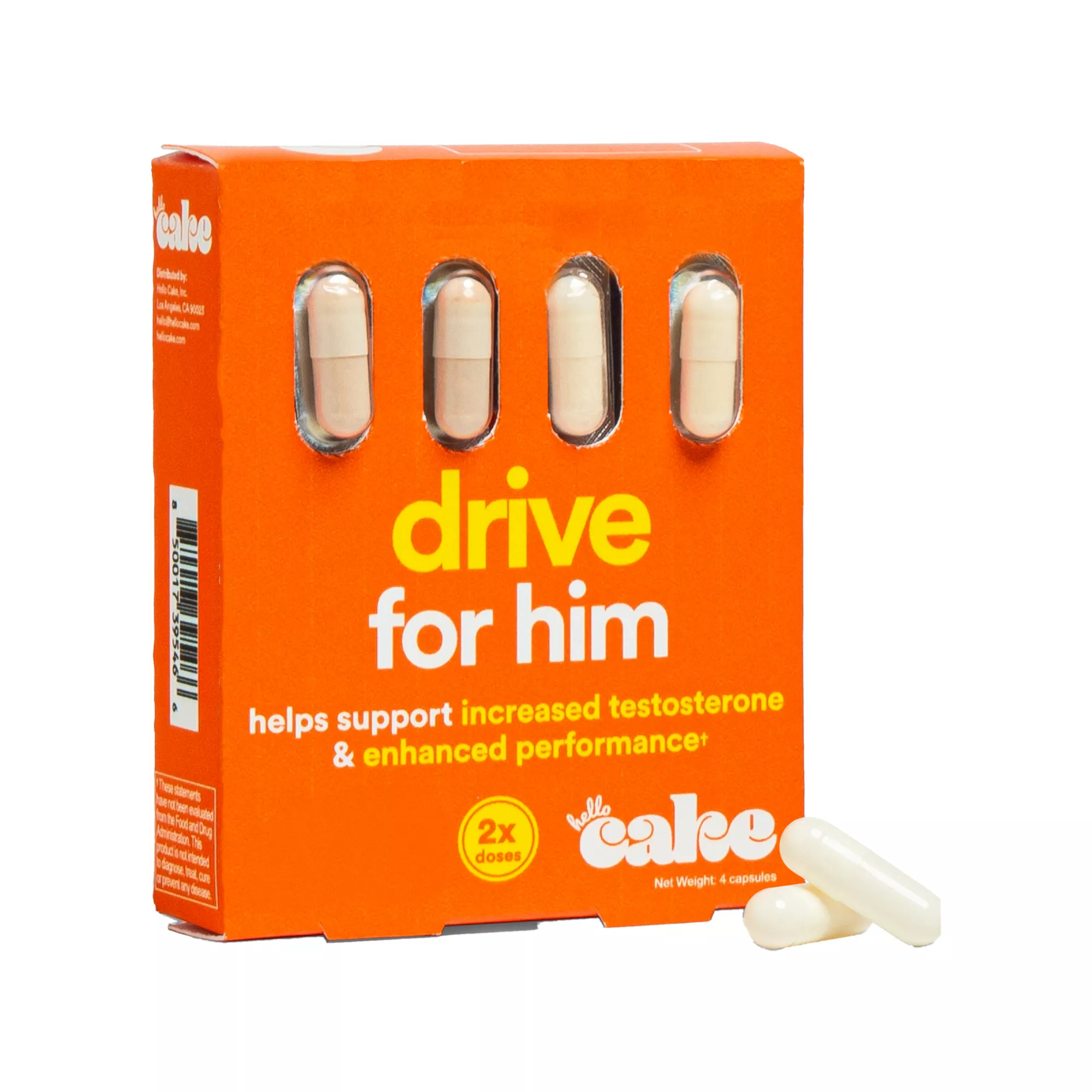 Hello Cake Drive for Him Supplement - 2 Doses