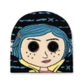 Coraline Button Eyes Beanie Hat at Spencer's