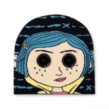 Coraline Button Eyes Beanie Hat at Spencer's