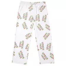 D'Aydrian Harding White Stay Sober Lounge Pants at Spencer's