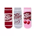 Dr. Pepper Fuzzy Ankle Socks - 3 Pack at Spencer's