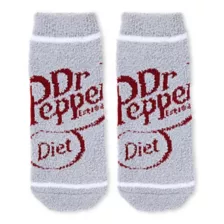 Dr. Pepper Fuzzy Ankle Socks - 3 Pack at Spencer's