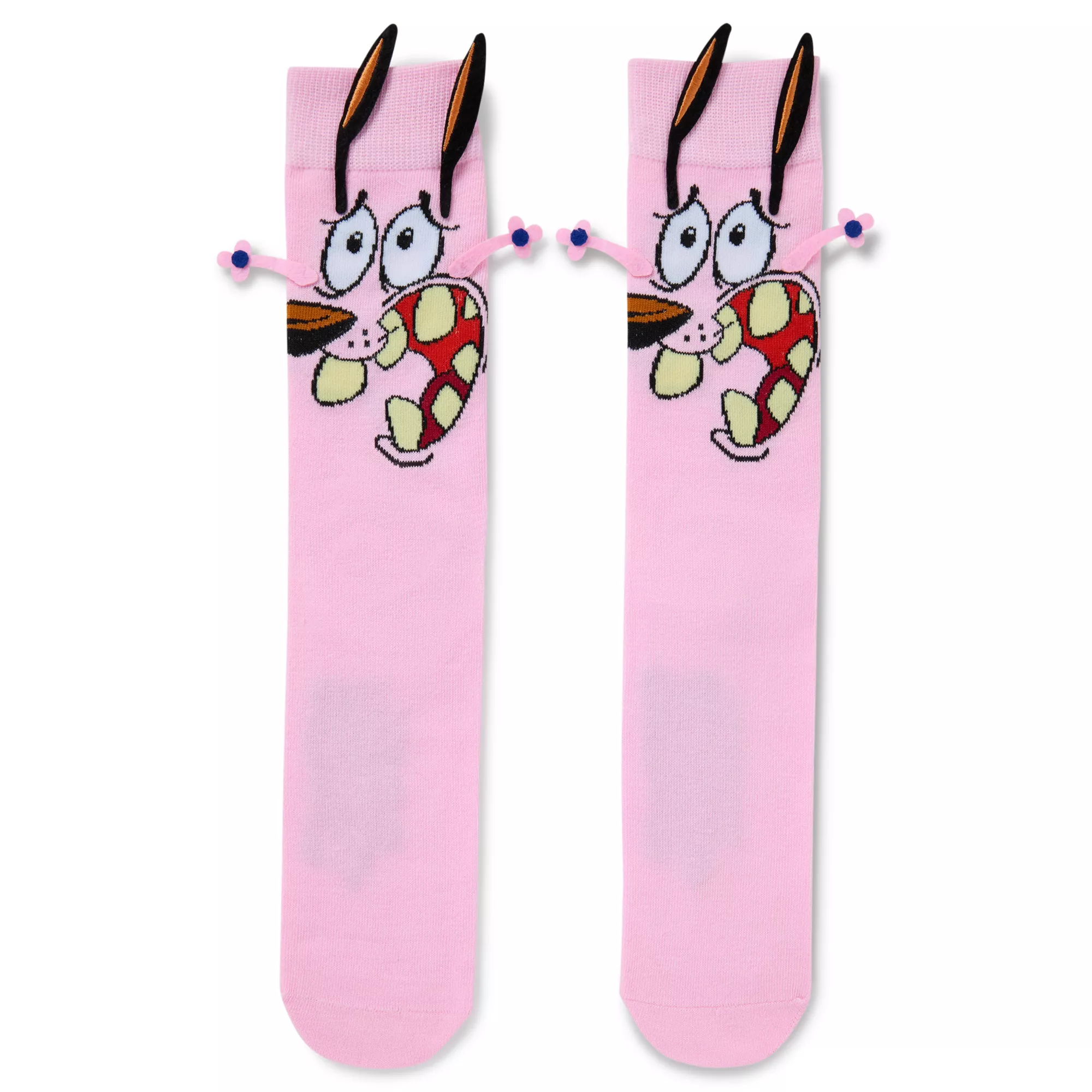 Courage the Cowardly Dog 3D Hand Crew Socks at Spencer's