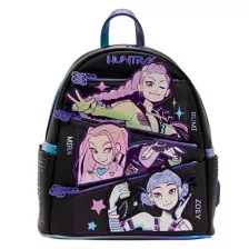 Loungefly KPop Demon Hunters Huntr/x Mini Backpack with ID Badge at Spencer's