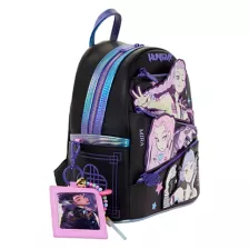 Loungefly KPop Demon Hunters Huntr/x Mini Backpack with ID Badge at Spencer's