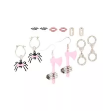 Multi-Pack CZ Assorted Spider Axe Cuffs Stud and Dangle Earrings - 6 Pair at Spencer's