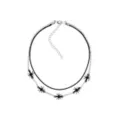 Black Ant Silver-Tone 2-Row Chain Choker Necklace at Spencer's