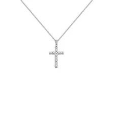 Silver-Tone Chain Link Cross Necklace at Spencer's