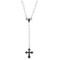 Gothic Ram Head Rosary Necklace at Spencer's