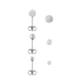 Multi-Pack Cluster CZ and Ball End Stud Earrings 3 Pair - 20 Gauge at Spencer's