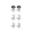 Multi-Pack Black CZ and Classic End Stud Earrings 3 Pair - 20 Gauge at Spencer's