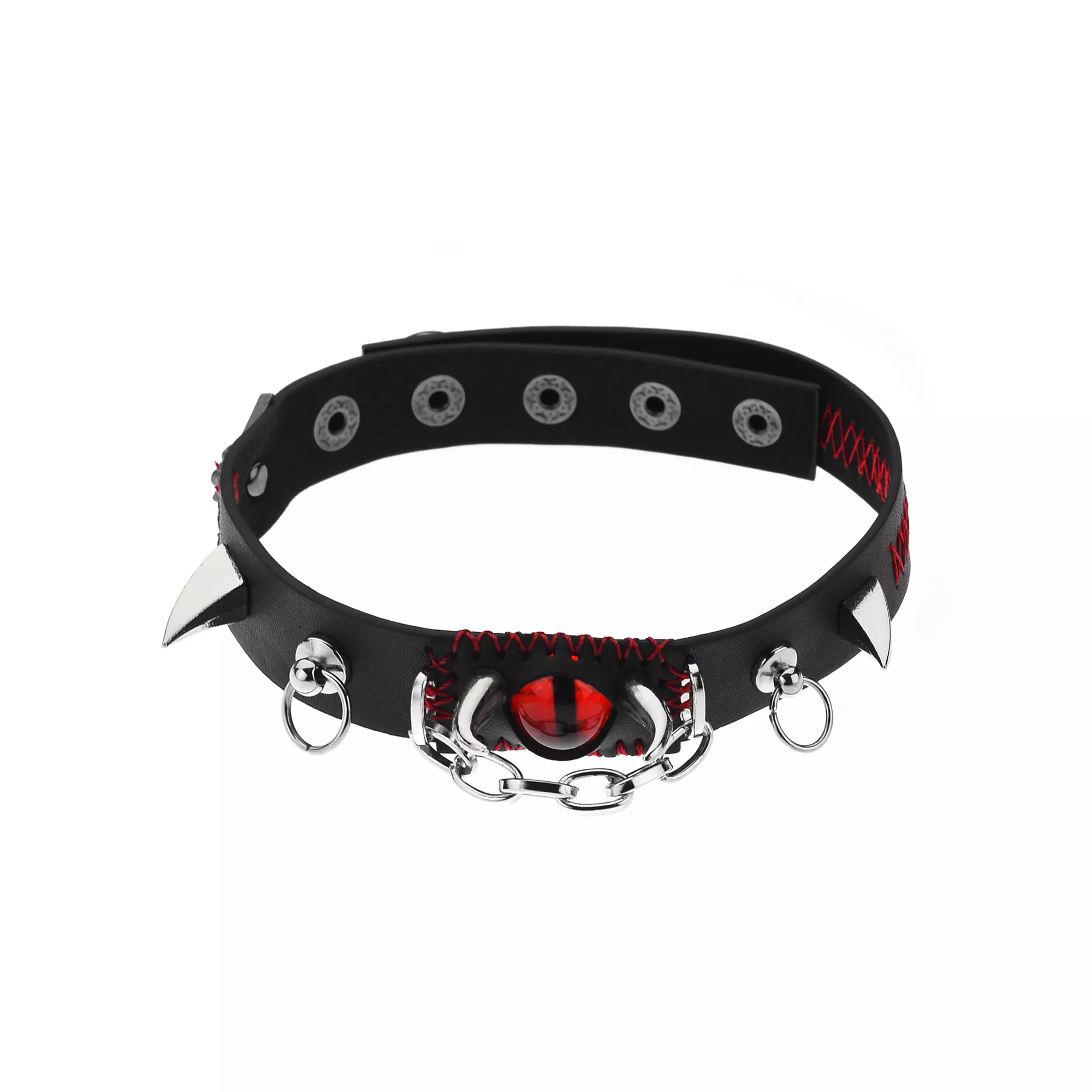 Dragon Eye Spike Choker Necklace