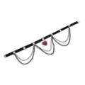 Red Heart Dagger Draped Chain Choker Necklace at Spencer's