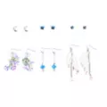 Multi-Pack Blue Purple Butterfly Wings Earrings - 6 Pair at Spencer's