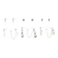 Multi-Pack Floral Fairycore Silver-Tone Earrings - 6 Pack at Spencer's