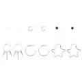 Multi-Pack Lightning Bolt Star Silver-Tone Earrings - 6 Pair at Spencer's