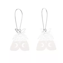 Moon Moth Silver-Tone Dangle Earrings at Spencer's