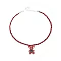 Black and Red Bondage Bunny Necklace at Spencer's