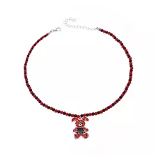 Black and Red Bondage Bunny Necklace at Spencer's