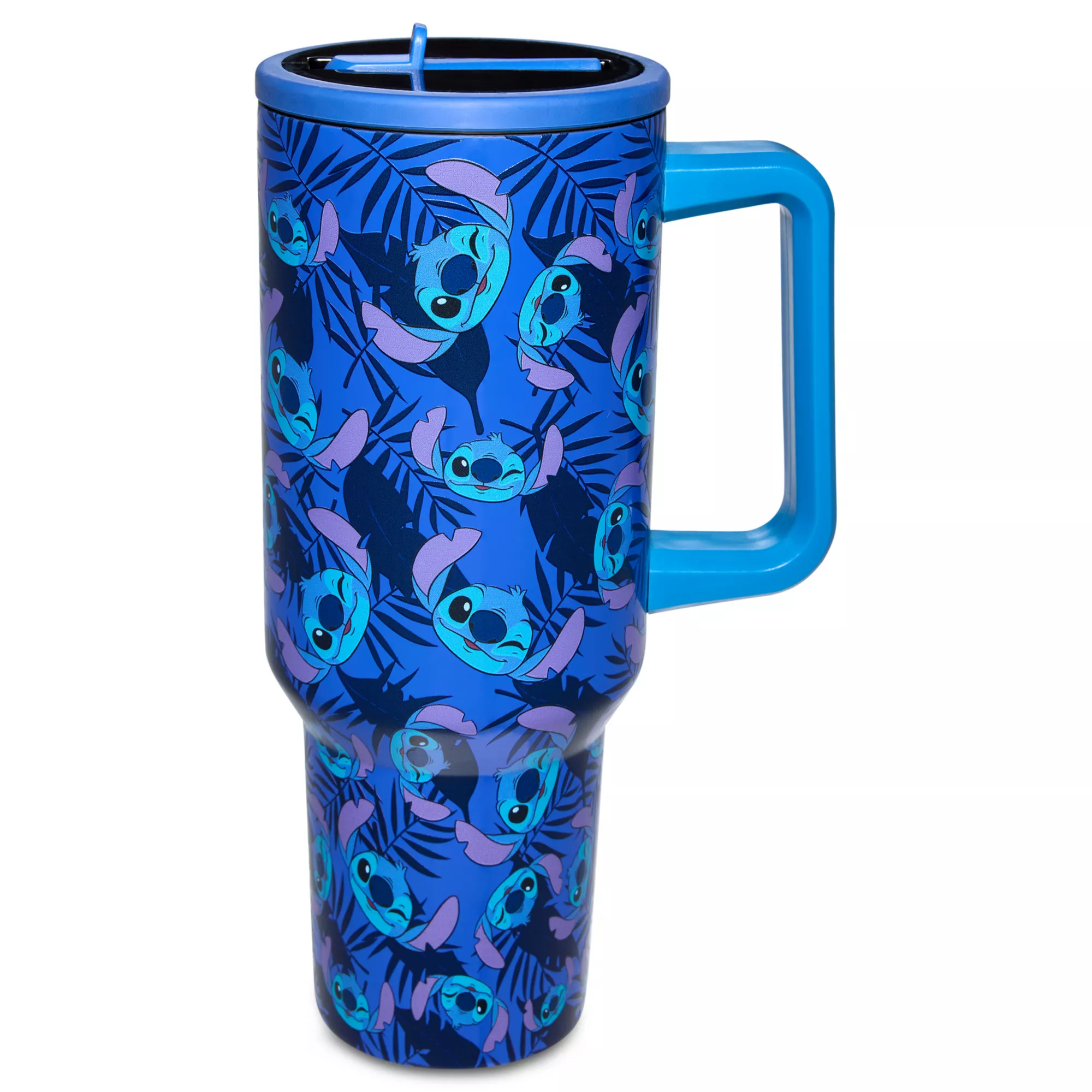 Lilo & Stitch Head Print Flip Straw Travel Tumbler - 40 oz. at Spencer's
