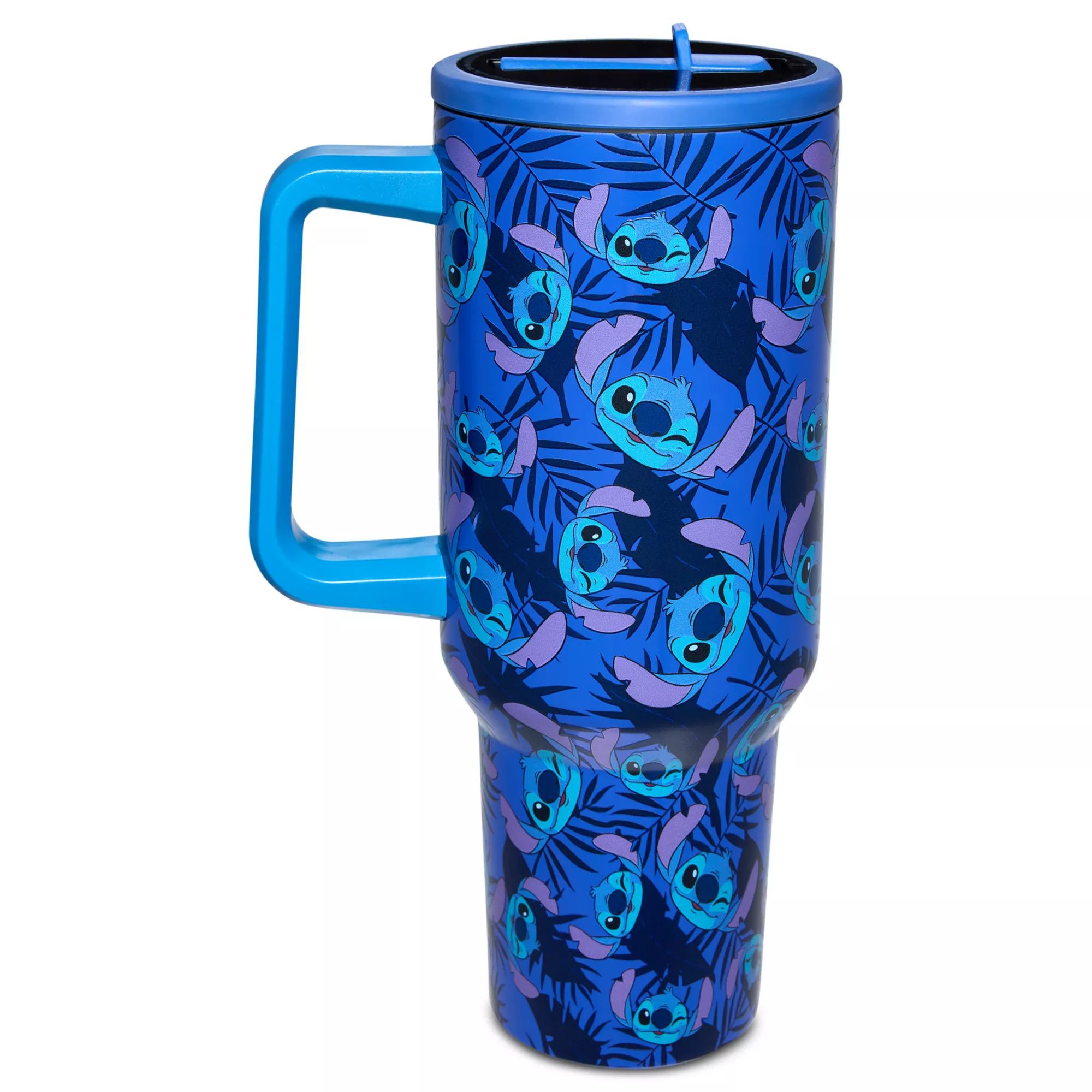 Lilo & Stitch Head Print Flip Straw Travel Tumbler - 40 oz. at Spencer's