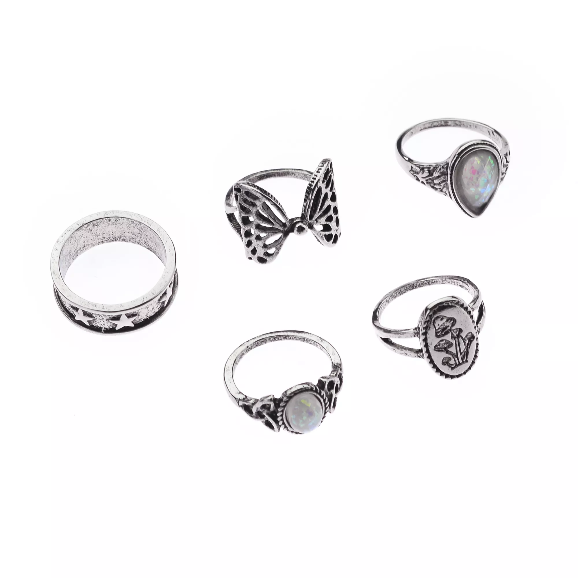 Multi-Pack Mystical Garden Rings - 5 Pack