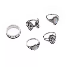 Multi-Pack Mystical Garden Rings - 5 Pack at Spencer's