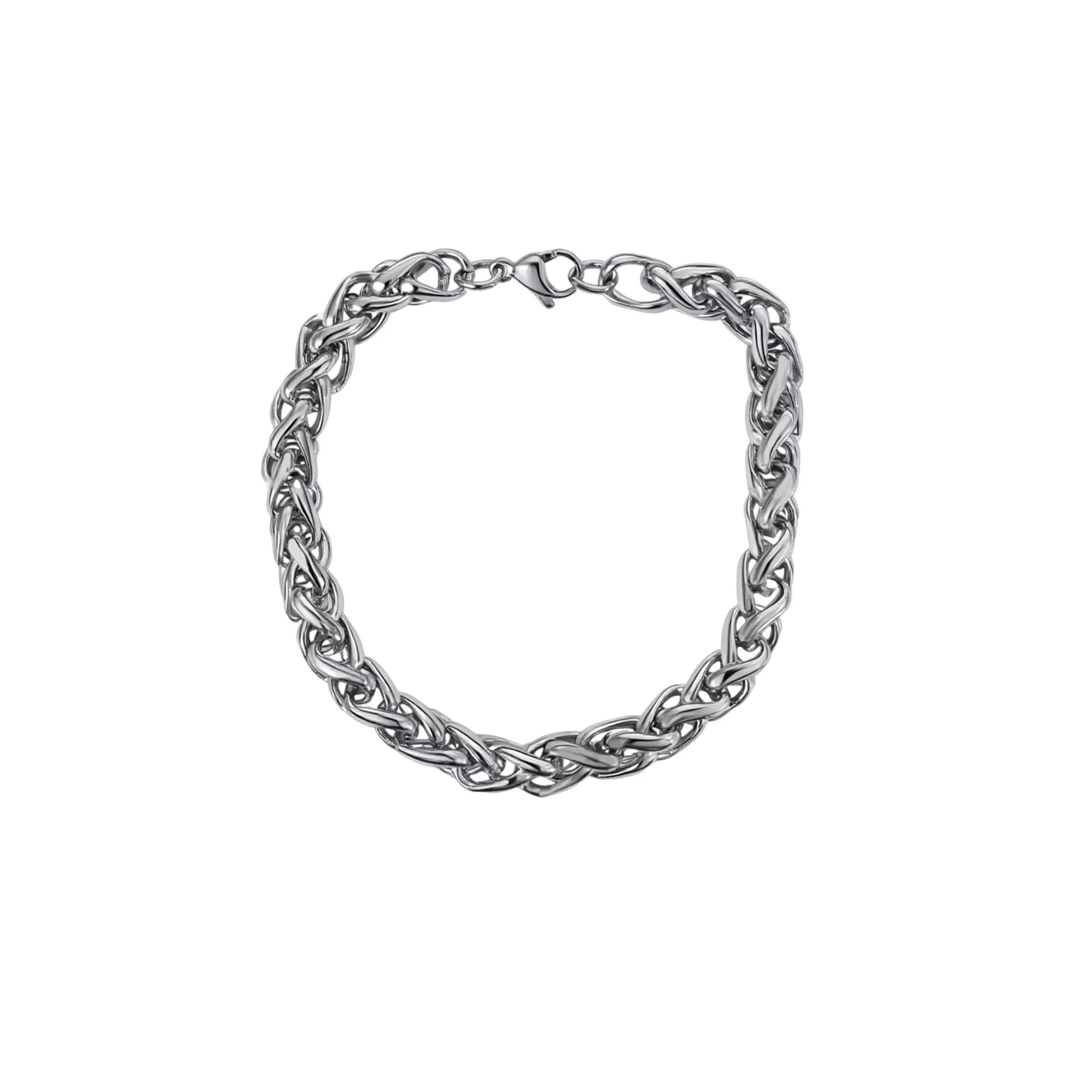 Silver-Tone Chunky Chain Link Bracelet