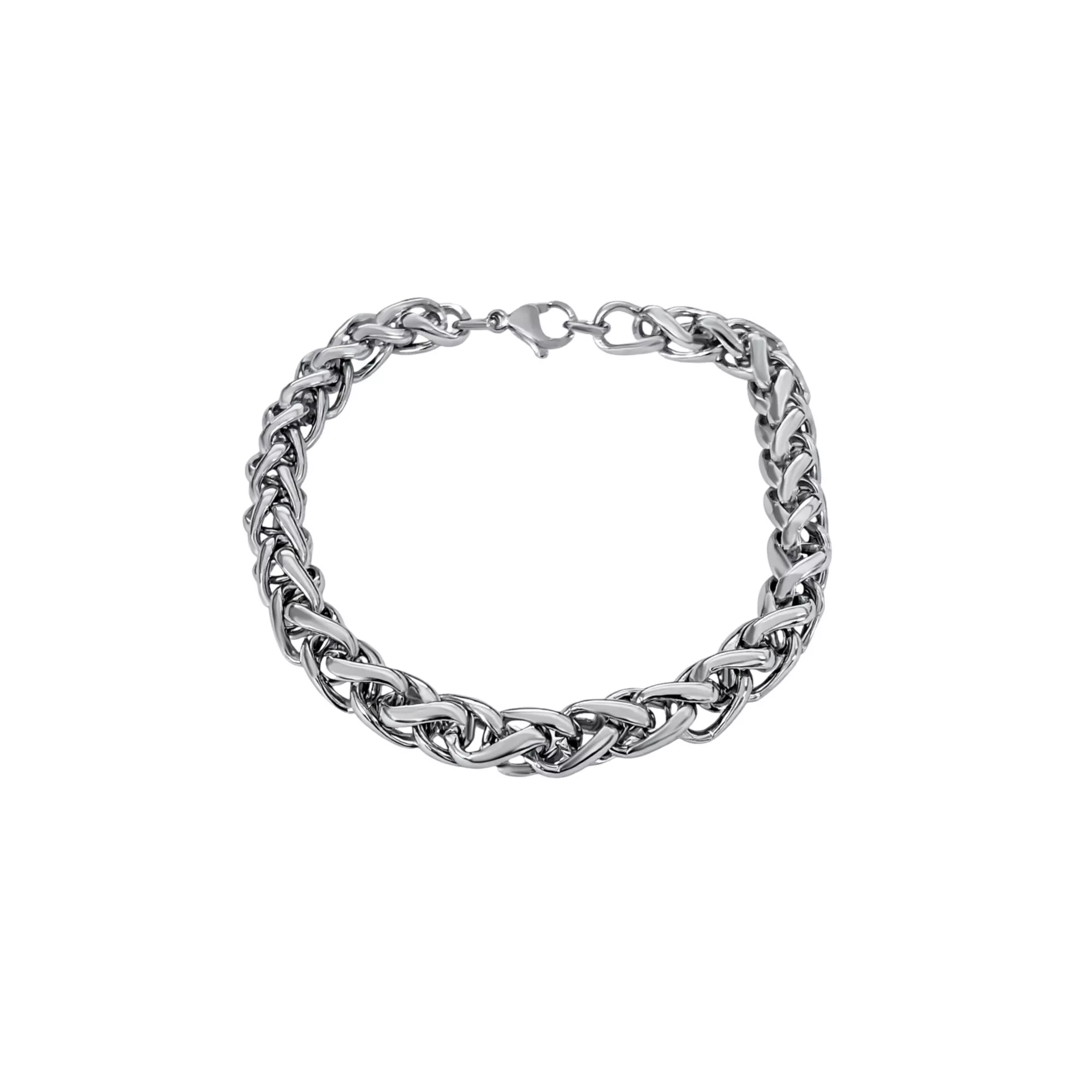 Silver-Tone Chunky Chain Link Bracelet